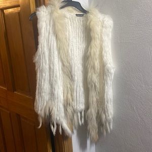 Beautiful Rabbit/Raccoon Fur Vest Dolce Cabo szS-XL